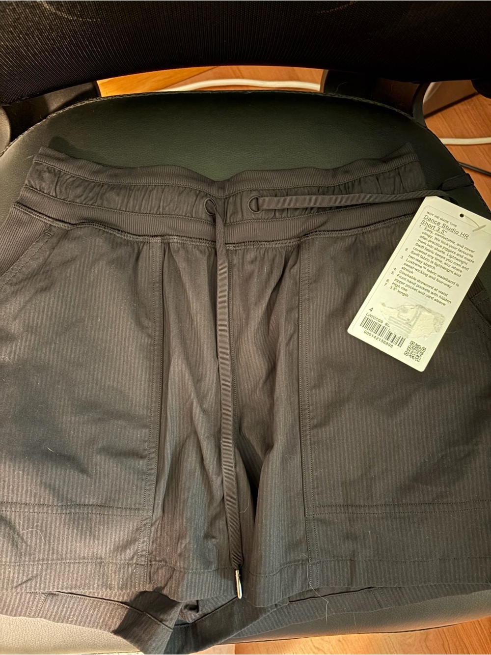lululemon athletica Women's Black Athletic Drawstring Shorts